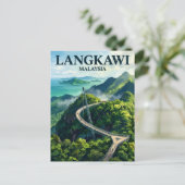 Langkawi Sky Bridge Malaysia Postkarte (Stehend Vorderseite)