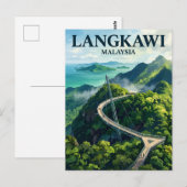 Langkawi Sky Bridge Malaysia Postkarte (Vorne/Hinten)