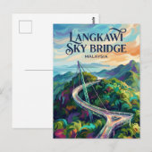 Langkawi Sky Bridge Malaysia Postkarte (Vorne/Hinten)
