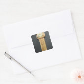 Langkoffer mit Emailmalerei Quadratischer Aufkleber (Umschlag)