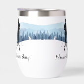 Langlauf-Design Thermalwine Tumbler (Rechts)