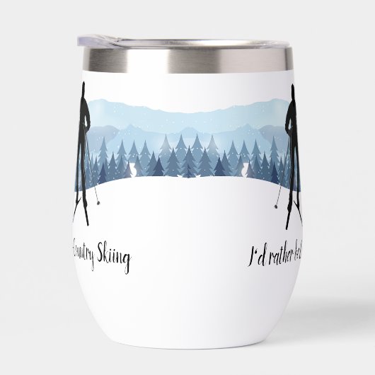 Langlauf-Design Thermalwine Tumbler (Rechts)