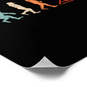 Langlauf-Evolution-XC-Skiing-Outfit Lustiger Ski Poster (Ecke)