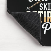 Langlauf ist Ski-Rentner Männer Mousepad (Ecke)