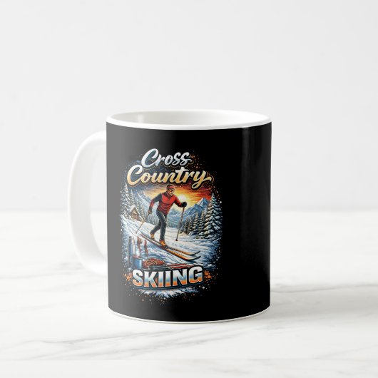 Langlauf Kaffeetasse (Vorderseite Links)