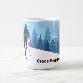 Langlauf-Ski-Design-Kaffeetasse Kaffeetasse (Mittel)