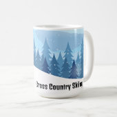Langlauf-Ski-Design-Kaffeetasse Kaffeetasse (VorderseiteRechts)