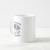 Langlauf Skilift Krieger Instruktor Tele Kaffeetasse (Vorderseite Links)