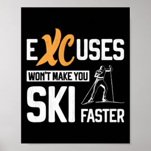 Langlauf XC Auszeichnungen Nordic Ski Biat Poster