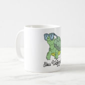 Langlaufen Club Niedlich Funny Turtle Kaffeetasse (Vorderseite Links)