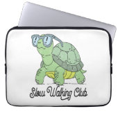 Langlaufen Club Niedlich Funny Turtle Laptopschutzhülle (Vorderseite)