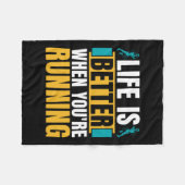 Langlaufen ist besser, wenn Athletik Fleecedecke (Vorderseite (Horizontal))