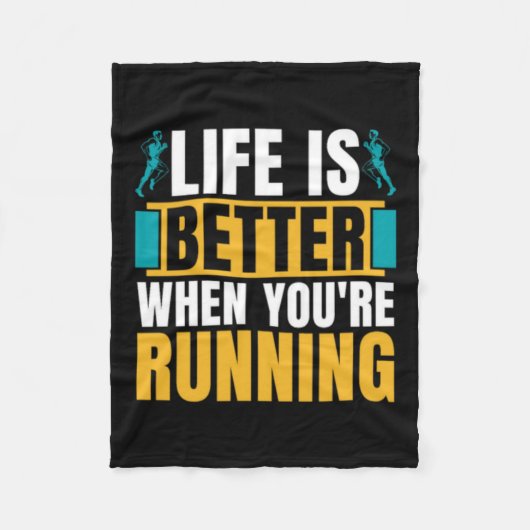 Langlaufen ist besser, wenn Athletik Fleecedecke (Vorderseite)