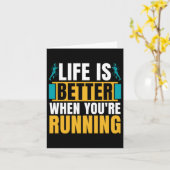 Langlaufen ist besser, wenn Athletik Karte (Gelbe Blume)