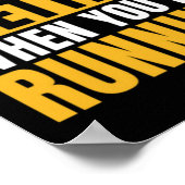 Langlaufen ist besser, wenn Athletik Poster (Ecke)