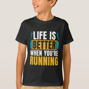 Langlaufen ist besser, wenn Athletik T-Shirt