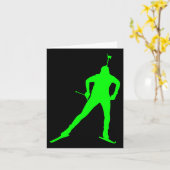 Langlaufen Karte (Gelbe Blume)