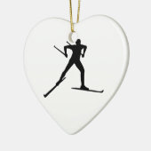 Langlaufen Keramikornament (Links)