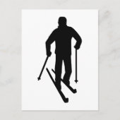 Langlaufen Postkarte (Vorderseite)