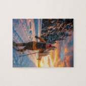 Langlaufen Puzzle (Horizontal)