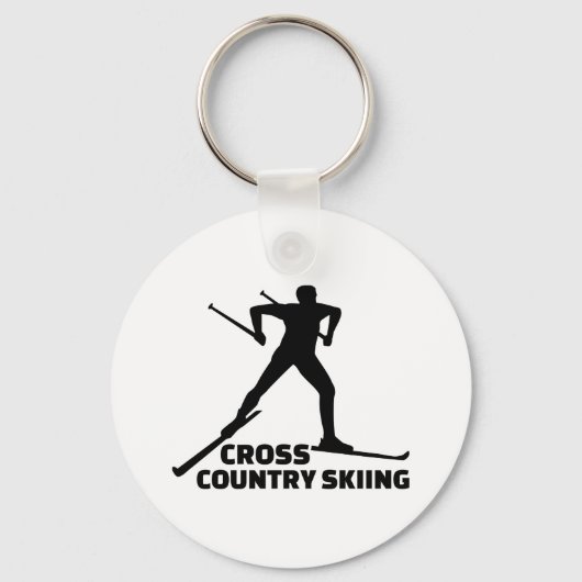 Langlaufen Schlüsselanhänger (Vorderseite)