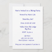 Langläufer - individuell anpassbar einladung (Rückseite)