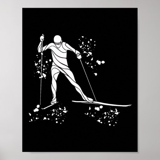 Langläufer Nordic Xc Ski _12 Poster (Vorne)