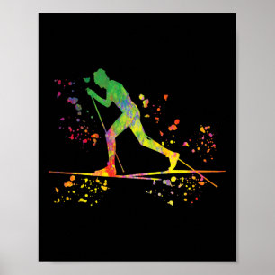 Langläufer Nordic Xc Skifahren _18 Poster