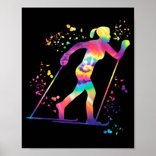 Langläufer Nordic XC Skilanglauf  Poster