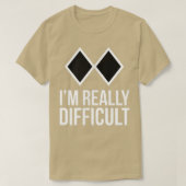 Langläufer oder Snowboard ich bin wirklich schwer T-Shirt (Design vorne)