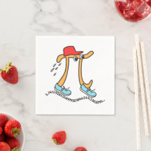 Langläufer Pi © Funny Pi Typ Runner Paper Napkin