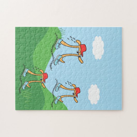 Langläufige Pi Funny Pi Symbole Puzzle (Horizontal)