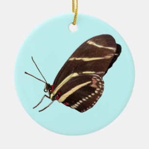 Langläufiger Zebra-Schmetterling aus Florida-Ornam Keramikornament