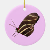 Langläufiger Zebra-Schmetterling aus Florida-Ornam Keramikornament (Hinten)