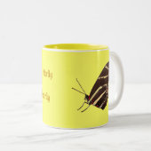Langläufiger Zebra-Schmetterling von Florida-Tasse Zweifarbige Tasse (VorderseiteRechts)
