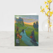 Langlaufkarte Karte (Gelbe Blume)