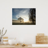 Langlaufkurs im Morgengrauen Poster (Küche)