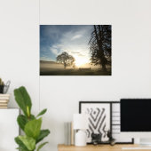 Langlaufkurs im Morgengrauen Poster (Heimbüro)