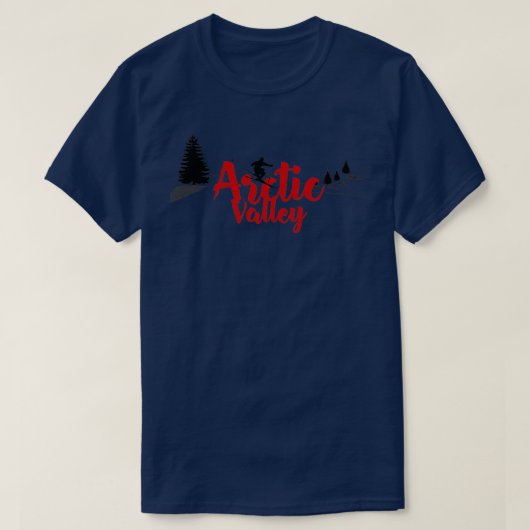 Langlaufloipe Arctic Valley T-Shirt (Design vorne)