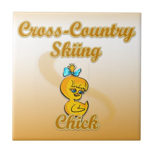 Langlaufloipe Fliese (Vorderseite)