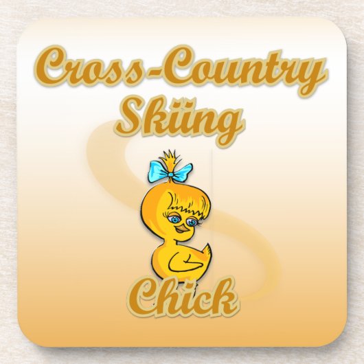 Langlaufloipe Untersetzer (Vorderseite)