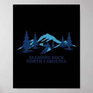 Langlaufloipen Nord Carolina Skigebiet Skie Poster
