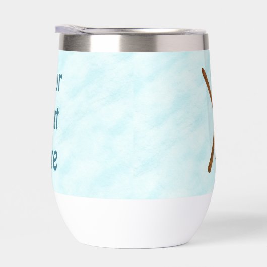 Langlaufski im Schnee (Rechts)