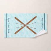 Langlaufski im Schnee Badhandtuch Set (Handtuch)