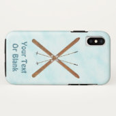 Langlaufski im Schnee Case-Mate iPhone Hülle (Rückseite (Horizontal))