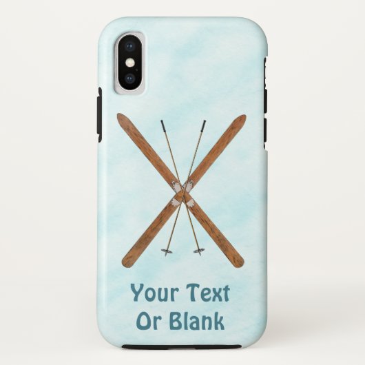 Langlaufski im Schnee Case-Mate iPhone Hülle (Rückseite)