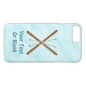 Langlaufski im Schnee Case-Mate iPhone Hülle (Rückseite (Horizontal))