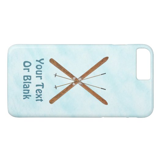 Langlaufski im Schnee Case-Mate iPhone Hülle (Rückseite (Horizontal))