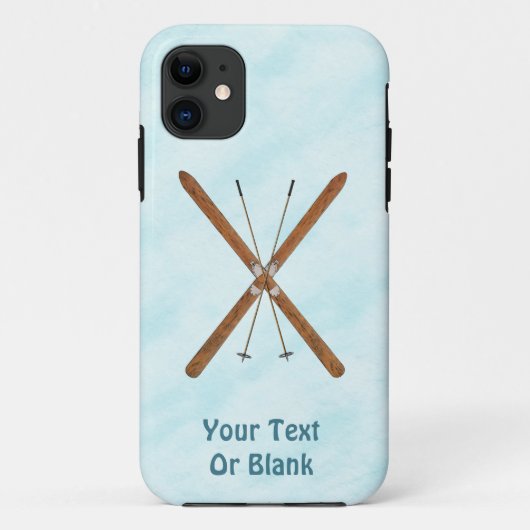 Langlaufski im Schnee Case-Mate iPhone Hülle (Rückseite)