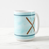 Langlaufski im Schnee Kaffeetasse (VorderseiteRechts)